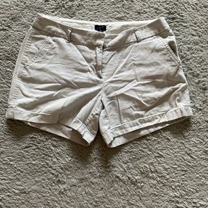 **J. Crew Cream Shorts - Size 6**